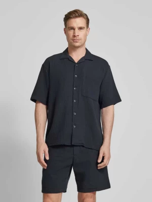 Koszula casualowa o kroju oversized z drobnym, fakturowanym wzorem JAKE*S STUDIO MEN