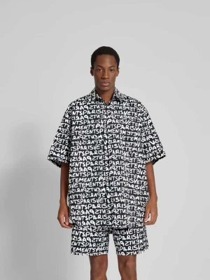 Koszula casualowa o kroju oversized z listwą guzikową Vetements Czarny