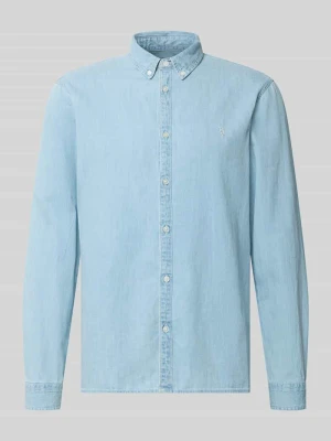 Koszula casualowa o kroju regular fit w stylu denimu REVIEW Niebieski