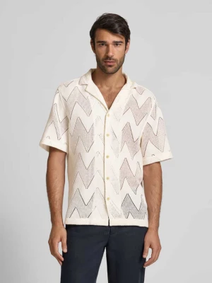 Koszula casualowa o kroju regular fit z ażurowym wzorem model ‘CLIRO2’ Strellson