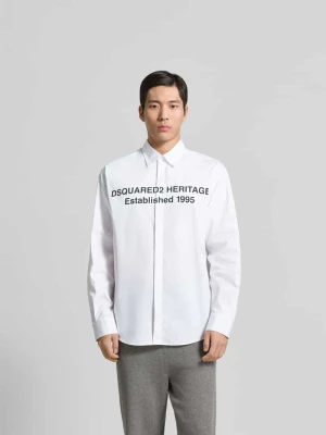 Koszula casualowa o kroju regular fit z bawełny Dsquared2 Biały