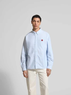 Koszula casualowa o kroju regular fit z bawełny Kenzo Jasnoniebieski