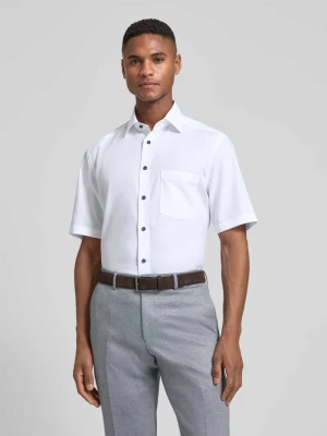 Koszula casualowa o kroju regular fit z brustaszą Olymp