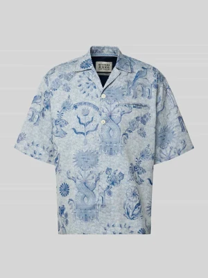 Koszula casualowa o kroju regular fit z brustaszą Scotch & Soda Granatowy