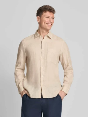 Koszula casualowa o kroju regular fit z czystego lnu Marc O'Polo Écru
