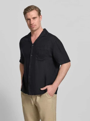 Koszula casualowa o kroju regular fit z czystego lnu model 'EXOLINO' HUGO