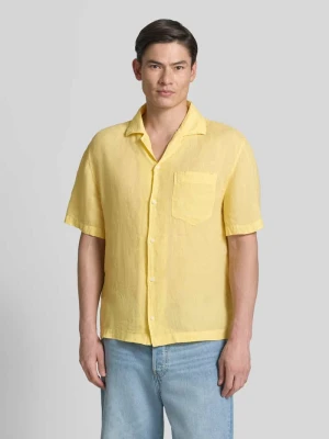 Koszula casualowa o kroju regular fit z czystego lnu model 'EXOLINO' HUGO