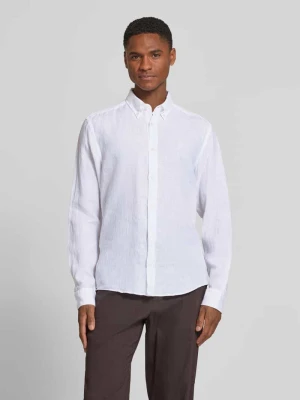 koszula casualowa o kroju regular fit z czystego lnu model 'LIAM' Boss