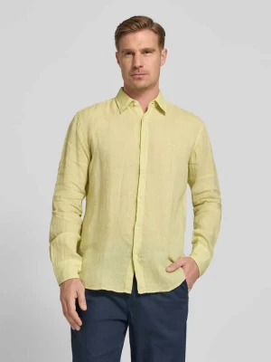 Koszula casualowa o kroju regular fit z czystego lnu model 'RELEGANT' Boss Orange