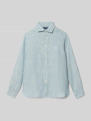 Koszula casualowa o kroju regular fit z czystego lnu Polo Ralph Lauren Teens