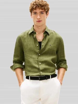 Koszula casualowa o kroju regular fit z czystego lnu Tommy Hilfiger
