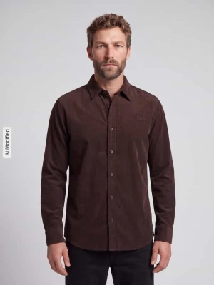 Koszula casualowa o kroju regular fit z czystej bawełny G-Star Raw Ciemnobrązowy