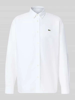 Koszula casualowa o kroju regular fit z czystej bawełny Lacoste Biały