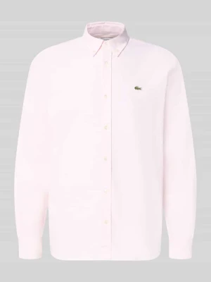 Koszula casualowa o kroju regular fit z czystej bawełny Lacoste Jasnoróżowy
