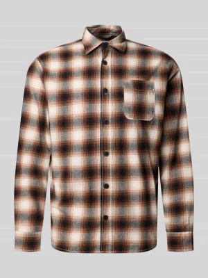 Koszula casualowa o kroju regular fit z czystej bawełny model 'CAMDEN' Jack&Jones Czarny
