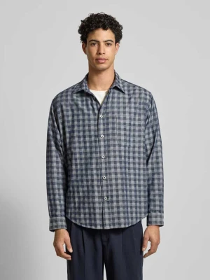 Koszula casualowa o kroju regular fit z czystej bawełny model ‘EBALTO’ Hugo Blue