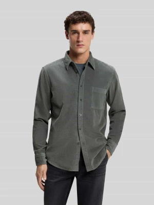 koszula casualowa o kroju regular fit z czystej bawełny model 'Relegant' Boss Khaki