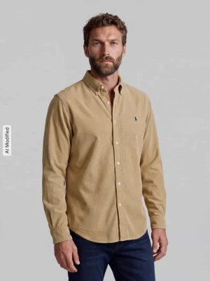Koszula casualowa o kroju regular fit z czystej bawełny Polo Ralph Lauren Camel