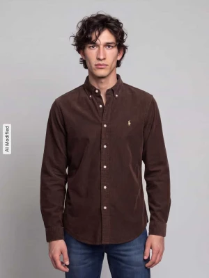Koszula casualowa o kroju regular fit z czystej bawełny Polo Ralph Lauren Średniobrązowy