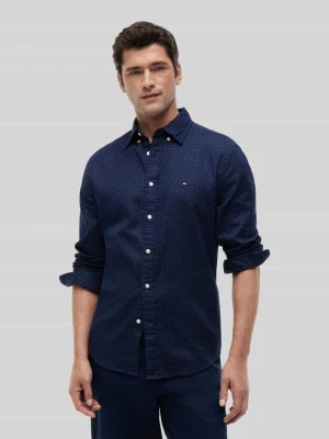 Koszula casualowa o kroju regular fit z czystej bawełny Tommy Hilfiger Granatowy