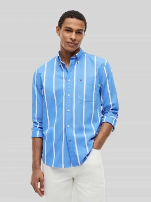 Koszula casualowa o kroju regular fit z czystej bawełny Tommy Hilfiger Błękitny