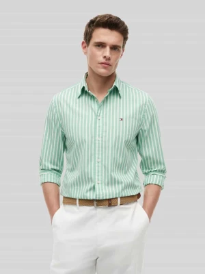 Koszula casualowa o kroju regular fit z czystej bawełny Tommy Hilfiger Jasnozielony