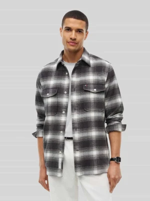 Koszula casualowa o kroju regular fit z czystej bawełny Tommy Hilfiger Średnioszary