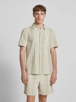 Zdjęcie produktu Koszula casualowa o kroju regular fit z czystej bawełny Tommy Jeans Beżowy