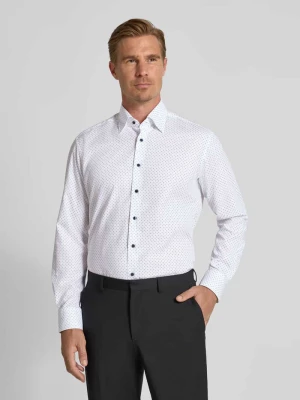 Koszula casualowa o kroju regular fit z czystej bawełny z kołnierzykiem typu kent Eterna