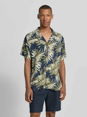 Koszula casualowa o kroju regular fit z czystej wiskozy model 'BEACH SHIRT' Boss Zielony