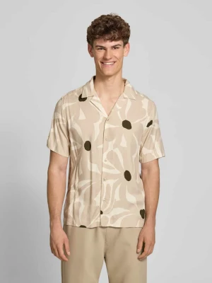 Koszula casualowa o kroju regular fit z czystej wiskozy model 'DASH' Only & Sons Złamany biały