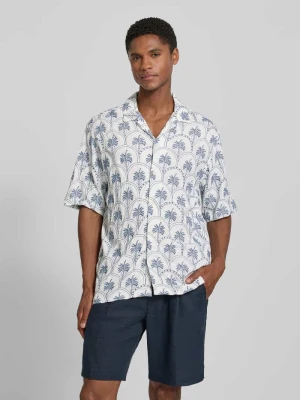 Koszula casualowa o kroju regular fit z czystej wiskozy model 'Fred' Jack&Jones Biały