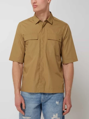 Koszula casualowa o kroju regular fit z dodatkiem bawełny CK Calvin Klein
