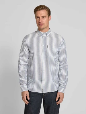 Koszula casualowa o kroju regular fit z dodatkiem lnu PME Legend