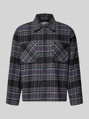 Koszula casualowa o kroju regular fit z dodatkiem wełny i kołnierzykiem typu kent Carhartt WIP Czarny