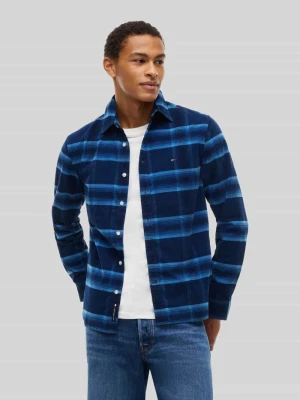 Koszula casualowa o kroju regular fit z fakturą sztruksu Tommy Jeans Ciemnoniebieski
