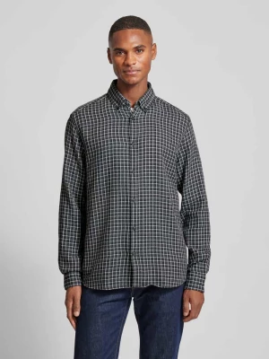 Koszula casualowa o kroju regular fit z fakturowanej bawełny z kołnierzykiem typu button down s.Oliver RED LABEL