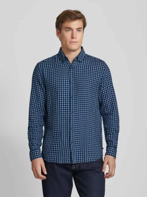 Koszula casualowa o kroju regular fit z fakturowanej bawełny z kołnierzykiem typu button down s.Oliver RED LABEL