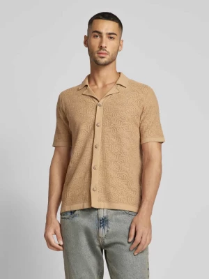 Koszula casualowa o kroju regular fit z fakturowanym wzorem model ‘DENVER LIFE’ Only & Sons