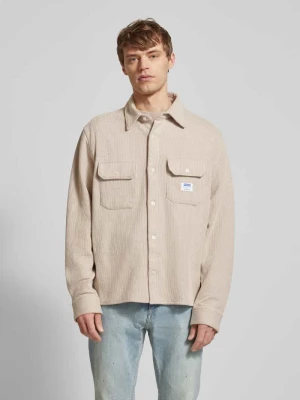 Koszula casualowa o kroju regular fit z fakturowanym wzorem model ‘Ekynone’ Hugo Blue