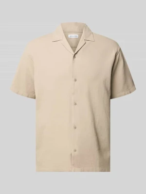 Koszula casualowa o kroju regular fit z fakturowanym wzorem model 'Global' jack & jones