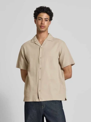 Koszula casualowa o kroju regular fit z fakturowanym wzorem model 'Global' jack & jones