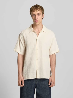 Koszula casualowa o kroju regular fit z fakturowanym wzorem model 'MONTAUK' jack & jones