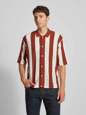 Koszula casualowa o kroju regular fit z haftem angielskim model ‘NOTO’ jack & jones