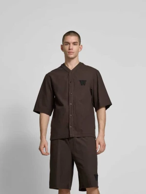 Koszula casualowa o kroju regular fit z imitacji dzianiny Wood Wood