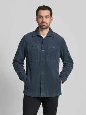 Koszula casualowa o kroju regular fit z imitacji sztruksu camel active