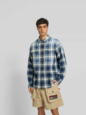 Koszula casualowa o kroju regular fit z kieszenią na piersi Dsquared2 Jeansowy niebieski