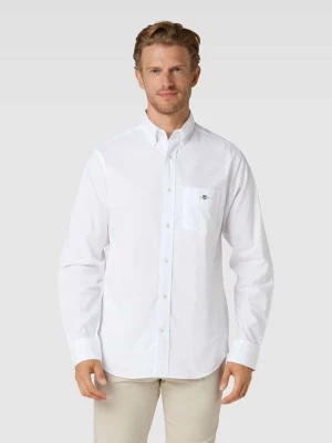 Koszula casualowa o kroju regular fit z kieszenią na piersi model ‘POPLIN’ Gant