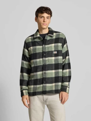 Koszula casualowa o kroju regular fit z kieszeniami na piersi i detalem z logo Dickies