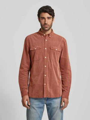 Koszula casualowa o kroju regular fit z kołnierzykiem typu button down camel active